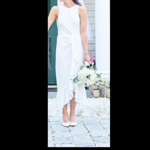 Cinq a Sept Asymmetrical white dress